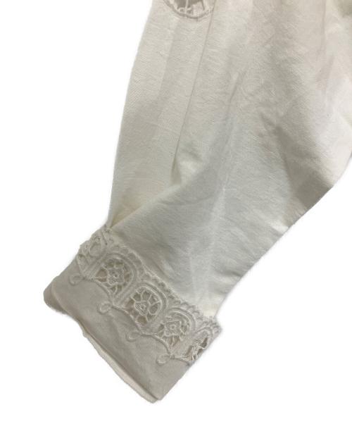 anuke（アンヌーク）anuke (アンヌーク) Cutwork Opencollar Shirts ホワイト サイズ:Freeの古着・服飾アイテム