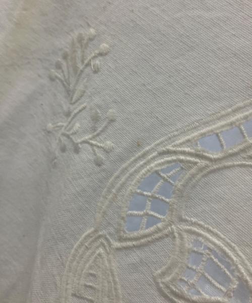 anuke（アンヌーク）anuke (アンヌーク) Cutwork Opencollar Shirts ホワイト サイズ:Freeの古着・服飾アイテム