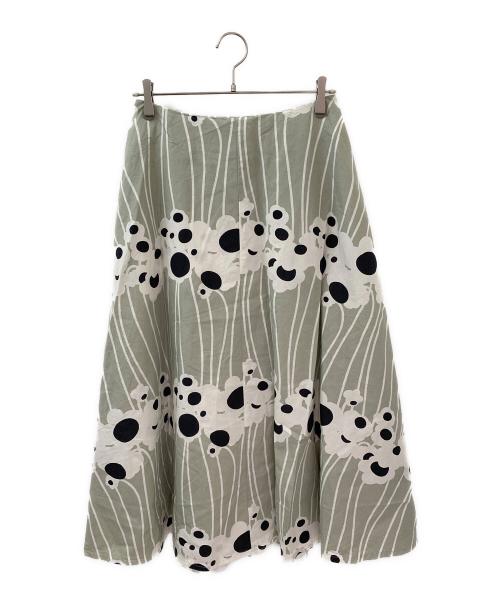 marimekko（マリメッコ）marimekko (マリメッコ) Stasia Lammet スカート グリーン サイズ:38の古着・服飾アイテム