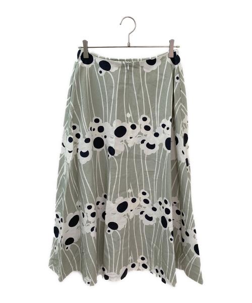 marimekko（マリメッコ）marimekko (マリメッコ) Stasia Lammet スカート グリーン サイズ:38の古着・服飾アイテム