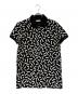 Saint Laurent Paris（サンローランパリ）の古着「ジオメトリック柄ポロシャツ」｜ブラック