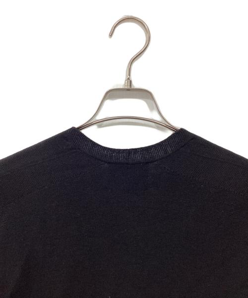 molli（モリ―）molli (モリ―) Vネックウールニット ブラック サイズ:Sの古着・服飾アイテム