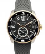 Cartierカルティエ）の古着「Calibre de Cartier Diver カリブル ドゥ カルティエ ダイバー Ref.W7100055 42mm 黒文字盤」｜黒文字盤
