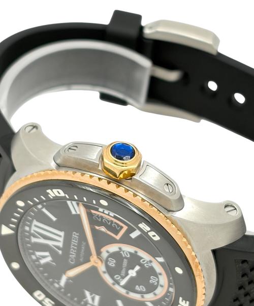Cartier（カルティエ）Cartier (カルティエ) Calibre de Cartier Diver カリブル ドゥ カルティエ ダイバー Ref.W7100055 42mm 黒文字盤 黒文字盤 サイズ:42mm/15.5-20.5cmの古着・服飾アイテム