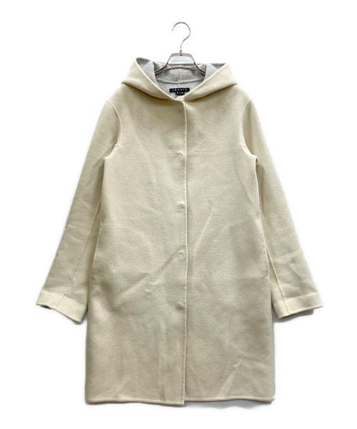 theory（セオリー）theory (セオリー) カシミヤ混ダブルフェイスフーデットコート アイボリー サイズ:Pの古着・服飾アイテム