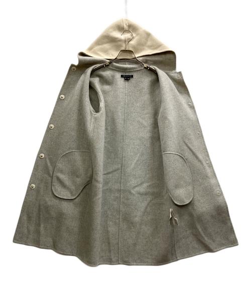 theory（セオリー）theory (セオリー) カシミヤ混ダブルフェイスフーデットコート アイボリー サイズ:Pの古着・服飾アイテム