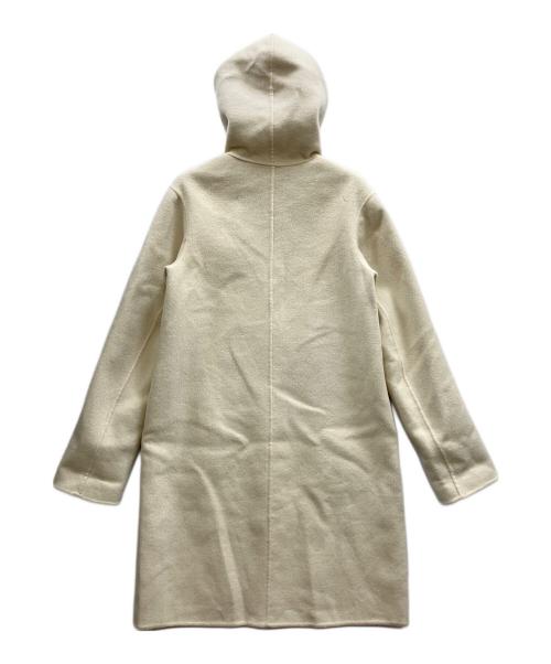 theory（セオリー）theory (セオリー) カシミヤ混ダブルフェイスフーデットコート アイボリー サイズ:Pの古着・服飾アイテム
