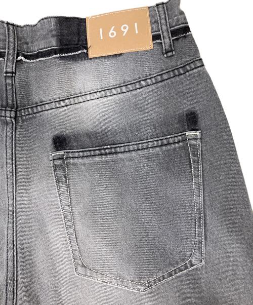 1691（イチロクキューイチ）1691 (イチロクキューイチ) Twisted 3D Sarouel Denim ブラック サイズ:4の古着・服飾アイテム
