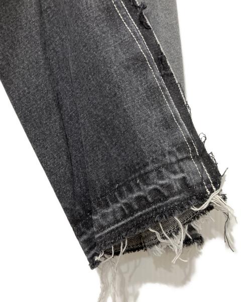 1691（イチロクキューイチ）1691 (イチロクキューイチ) Twisted 3D Sarouel Denim ブラック サイズ:4の古着・服飾アイテム