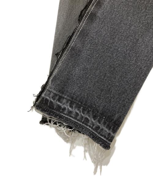 1691（イチロクキューイチ）1691 (イチロクキューイチ) Twisted 3D Sarouel Denim ブラック サイズ:4の古着・服飾アイテム