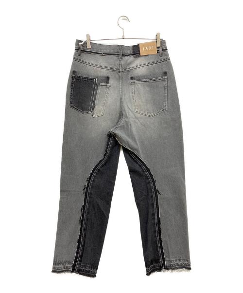 1691（イチロクキューイチ）1691 (イチロクキューイチ) Twisted 3D Sarouel Denim ブラック サイズ:4の古着・服飾アイテム