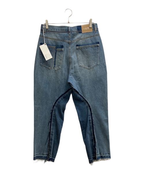 1691（イチロクキューイチ）1691 (イチロクキューイチ) Twisted 3D Sarouel Denim インディゴ サイズ:4の古着・服飾アイテム
