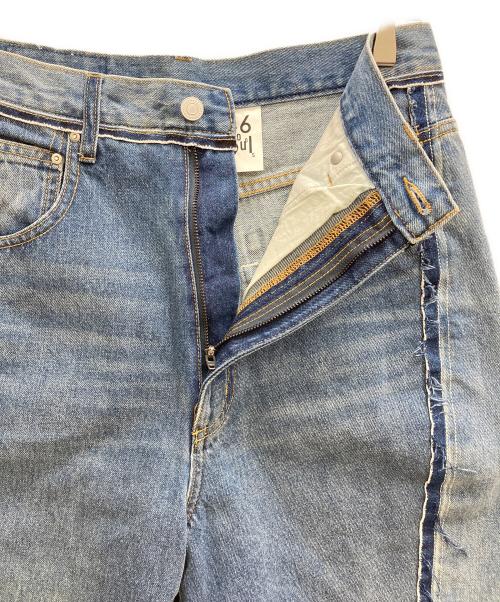 1691（イチロクキューイチ）1691 (イチロクキューイチ) Twisted 3D Sarouel Denim インディゴ サイズ:4の古着・服飾アイテム