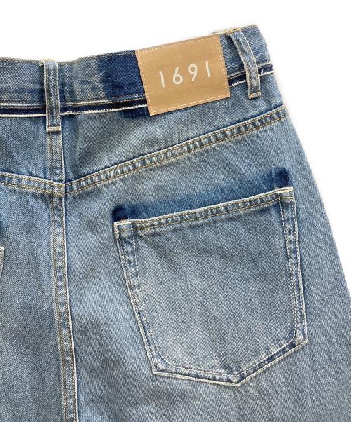 1691（イチロクキューイチ）1691 (イチロクキューイチ) Twisted 3D Sarouel Denim インディゴ サイズ:4の古着・服飾アイテム