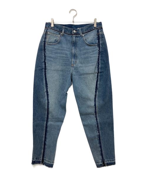 1691（イチロクキューイチ）1691 (イチロクキューイチ) Twisted 3D Sarouel Denim インディゴ サイズ:SIZE 4の古着・服飾アイテム