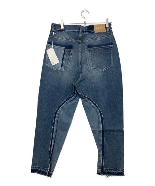 1691（イチロクキューイチ）1691 (イチロクキューイチ) Twisted 3D Sarouel Denim インディゴ サイズ:SIZE 4の古着・服飾アイテム