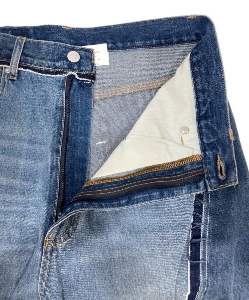 1691（イチロクキューイチ）1691 (イチロクキューイチ) Twisted 3D Sarouel Denim インディゴ サイズ:SIZE 4の古着・服飾アイテム