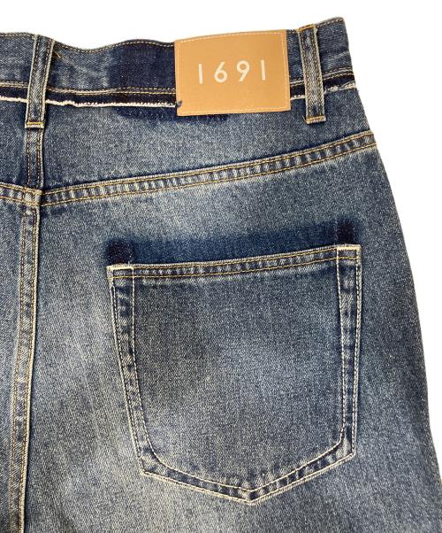 1691（イチロクキューイチ）1691 (イチロクキューイチ) Twisted 3D Sarouel Denim インディゴ サイズ:SIZE 4の古着・服飾アイテム