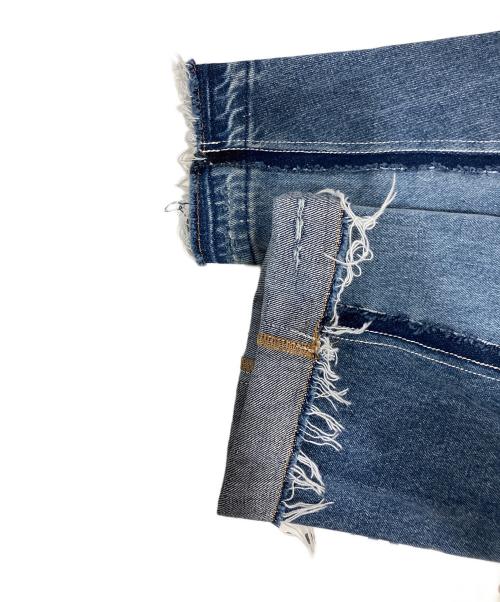 1691（イチロクキューイチ）1691 (イチロクキューイチ) Twisted 3D Sarouel Denim インディゴ サイズ:SIZE 4の古着・服飾アイテム