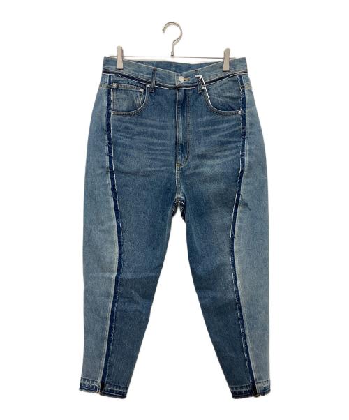 1691（イチロクキューイチ）1691 (イチロクキューイチ) Twisted 3D Sarouel Denim インディゴ サイズ:SIZE 4の古着・服飾アイテム