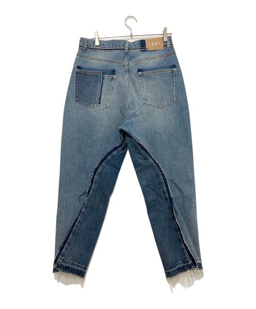 1691（イチロクキューイチ）1691 (イチロクキューイチ) Twisted 3D Sarouel Denim インディゴ サイズ:SIZE 4の古着・服飾アイテム