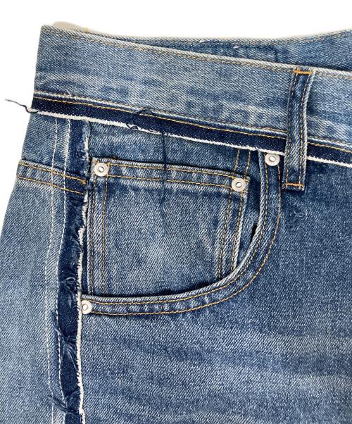 1691（イチロクキューイチ）1691 (イチロクキューイチ) Twisted 3D Sarouel Denim インディゴ サイズ:SIZE 4の古着・服飾アイテム
