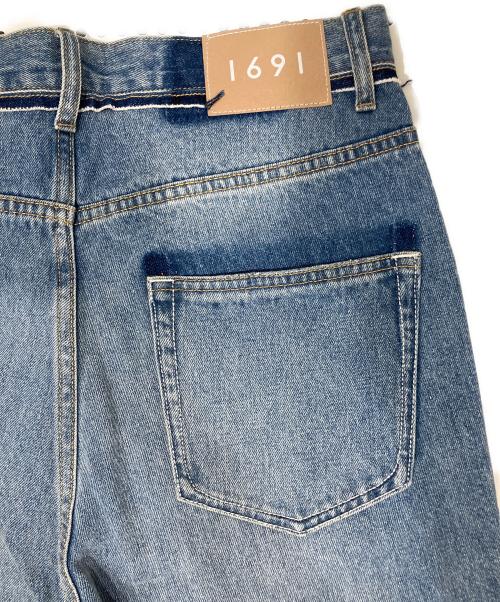 1691（イチロクキューイチ）1691 (イチロクキューイチ) Twisted 3D Sarouel Denim インディゴ サイズ:SIZE 4の古着・服飾アイテム