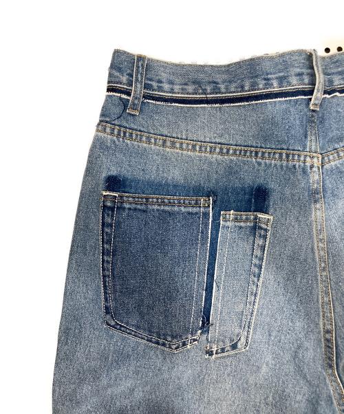 1691（イチロクキューイチ）1691 (イチロクキューイチ) Twisted 3D Sarouel Denim インディゴ サイズ:SIZE 4の古着・服飾アイテム