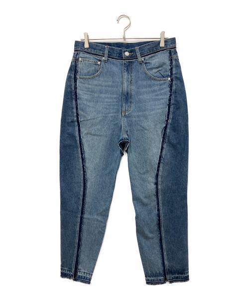 1691（イチロクキューイチ）1691 (イチロクキューイチ) Twisted 3D Sarouel Denim インディゴ サイズ:SIZE 4の古着・服飾アイテム