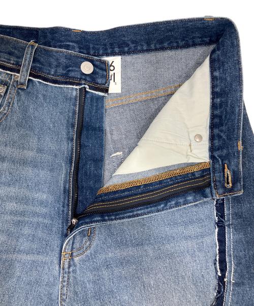 1691（イチロクキューイチ）1691 (イチロクキューイチ) Twisted 3D Sarouel Denim インディゴ サイズ:SIZE 4の古着・服飾アイテム