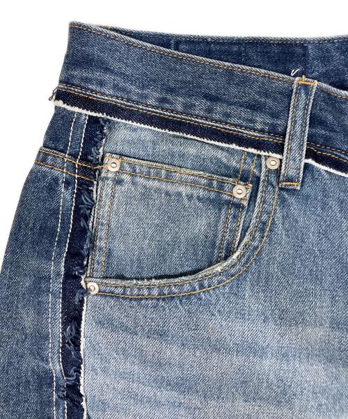 1691（イチロクキューイチ）1691 (イチロクキューイチ) Twisted 3D Sarouel Denim インディゴ サイズ:SIZE 4の古着・服飾アイテム