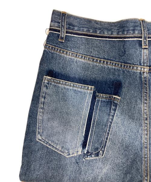 1691（イチロクキューイチ）1691 (イチロクキューイチ) Twisted 3D Sarouel Denim インディゴ サイズ:SIZE 4の古着・服飾アイテム