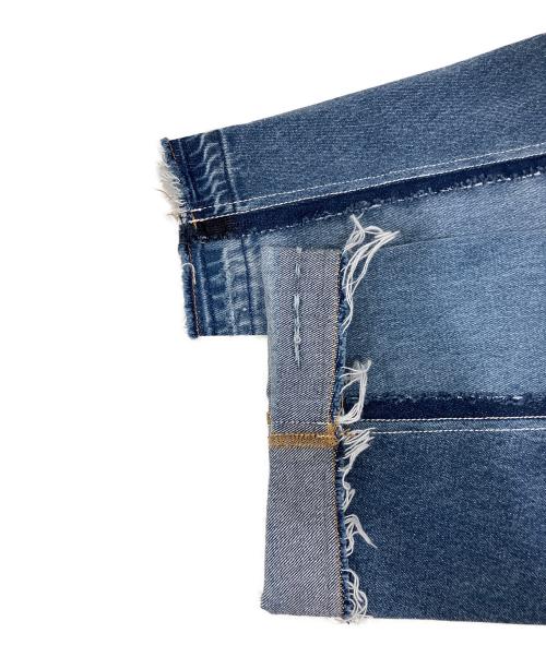 1691（イチロクキューイチ）1691 (イチロクキューイチ) Twisted 3D Sarouel Denim インディゴ サイズ:SIZE 4の古着・服飾アイテム