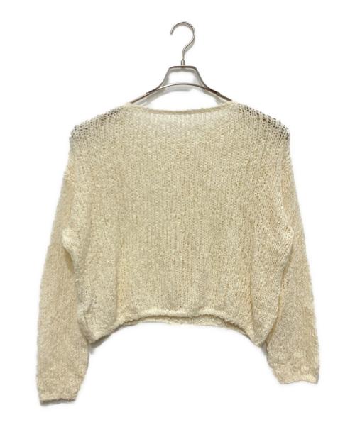 Plage（プラージュ）Plage (プラージュ) Fringe yarn カーディガン アイボリー サイズ:なしの古着・服飾アイテム