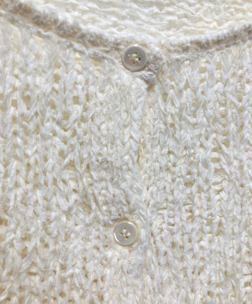 Plage（プラージュ）Plage (プラージュ) Fringe yarn カーディガン アイボリー サイズ:なしの古着・服飾アイテム