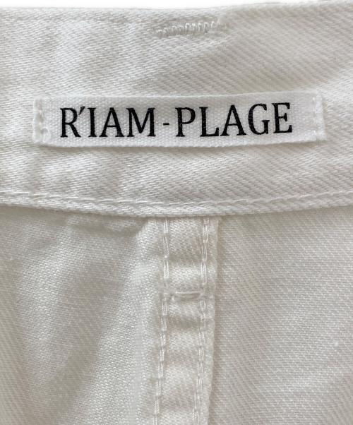 R'IAM-Plage（リアムプラージュ）R'IAM-Plage (リアムプラージュ) 麻混ホワイトデニムパンツ ホワイト サイズ:38の古着・服飾アイテム