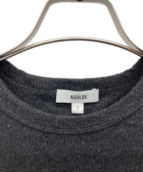 AGOLDE（エーゴールドイー）AGOLDE (エーゴールドイー) PEIRCE TEEシャツ グレー サイズ:SIZE S 未使用品の古着・服飾アイテム
