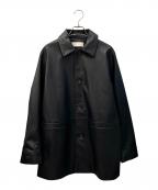 Plageプラージュ）の古着「Leather Like Car コート」｜ブラック