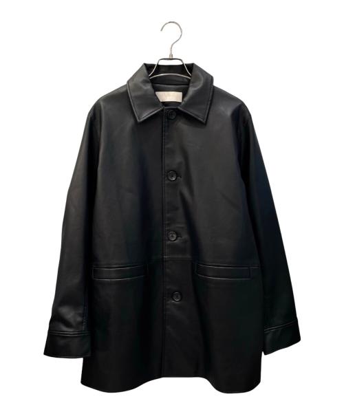 Plage（プラージュ）Plage (プラージュ) Leather Like Car コート ブラック サイズ:38の古着・服飾アイテム