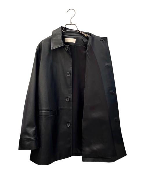 Plage（プラージュ）Plage (プラージュ) Leather Like Car コート ブラック サイズ:38の古着・服飾アイテム
