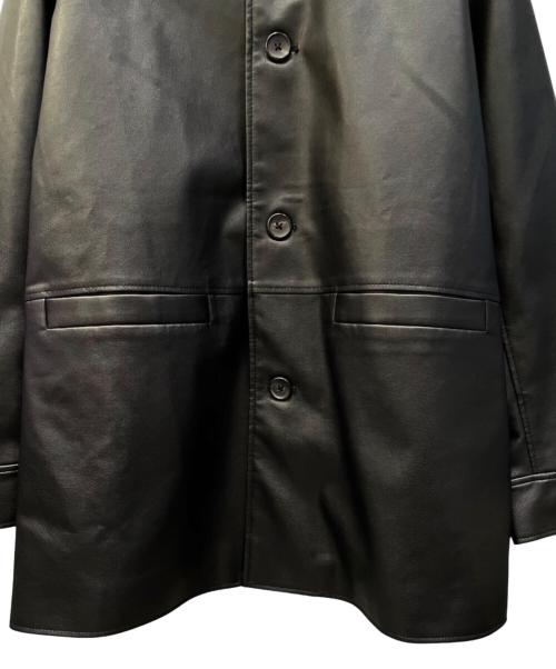 Plage（プラージュ）Plage (プラージュ) Leather Like Car コート ブラック サイズ:38の古着・服飾アイテム