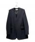 Plage（プラージュ）の古着「Collarless Oversized Jacket/カラーレス ビッグジャケット/24-010-922-1010-3-0」｜ブラック