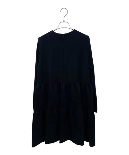 YOKO CHAN（ヨーコチャン）YOKO CHAN (ヨーコチャン) ロングスリーブバックティアードワンピース ブラック サイズ:38の古着・服飾アイテム