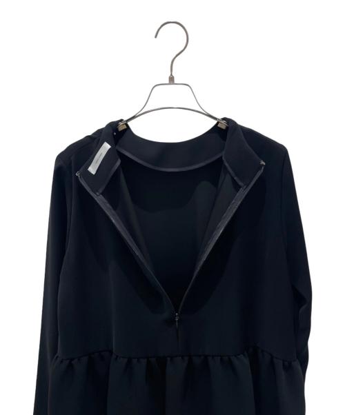YOKO CHAN（ヨーコチャン）YOKO CHAN (ヨーコチャン) ロングスリーブバックティアードワンピース ブラック サイズ:38の古着・服飾アイテム