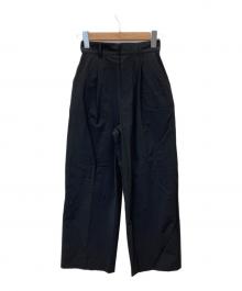 JOURNAL STANDARD（ジャーナルスタンダード）の古着「リネンナイロンストレッチスラックス」｜ブラック