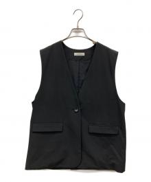 JOURNAL STANDARD relume（ジャーナルスタンダード レリューム）の古着「フラップポケットノーカラージレ」｜ブラック