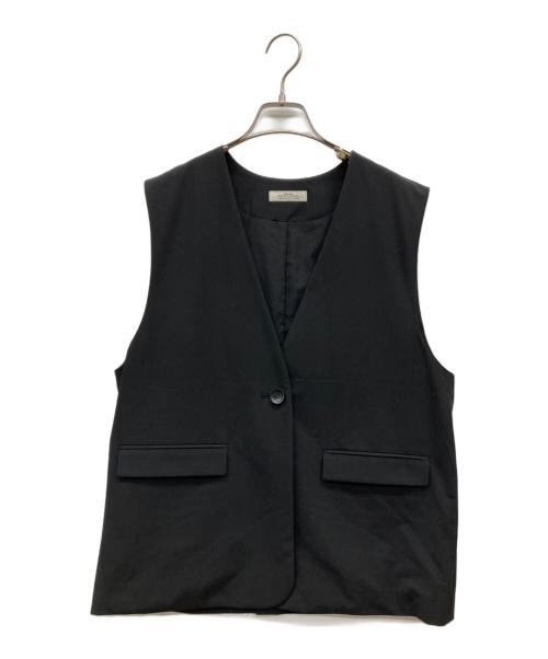 JOURNAL STANDARD relume（ジャーナルスタンダード レリューム）JOURNAL STANDARD relume (ジャーナルスタンダード レリューム) フラップポケットノーカラージレ ブラック サイズ:FREEの古着・服飾アイテム