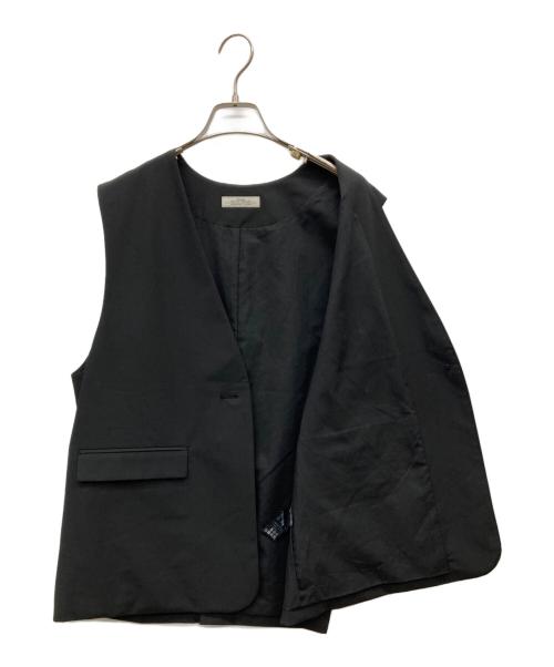 JOURNAL STANDARD relume（ジャーナルスタンダード レリューム）JOURNAL STANDARD relume (ジャーナルスタンダード レリューム) フラップポケットノーカラージレ ブラック サイズ:FREEの古着・服飾アイテム