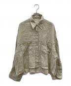 Plageプラージュ）の古着「RAMIE LYOCELL CROPPED シャツ」｜ベージュ