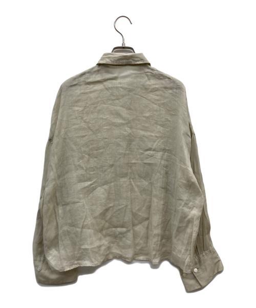 Plage（プラージュ）Plage (プラージュ) RAMIE LYOCELL CROPPED シャツ ベージュ サイズ:FREEの古着・服飾アイテム